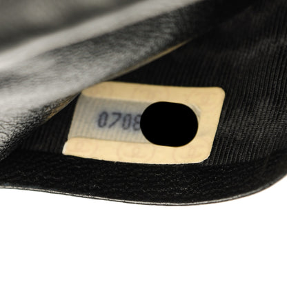 Chanel Calfskin Diamond Stitched Card Holder Wallet Black 7 of 7