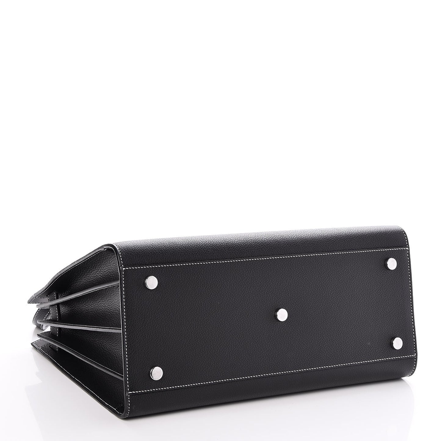 Grained Calfskin Small Sac De Jour Black