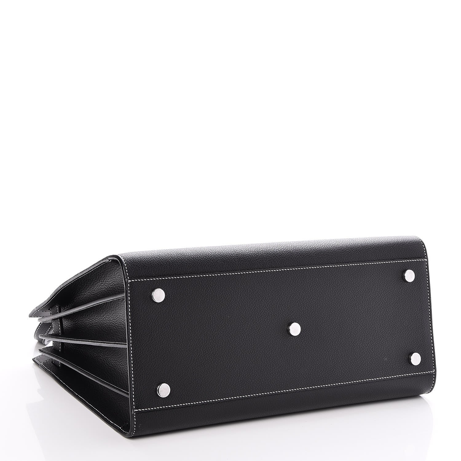 Saint Laurent Grained Calfskin Small Sac De Jour Black 5 of 7