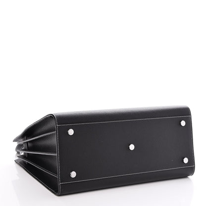 Saint Laurent Grained Calfskin Small Sac De Jour Black 5 of 7