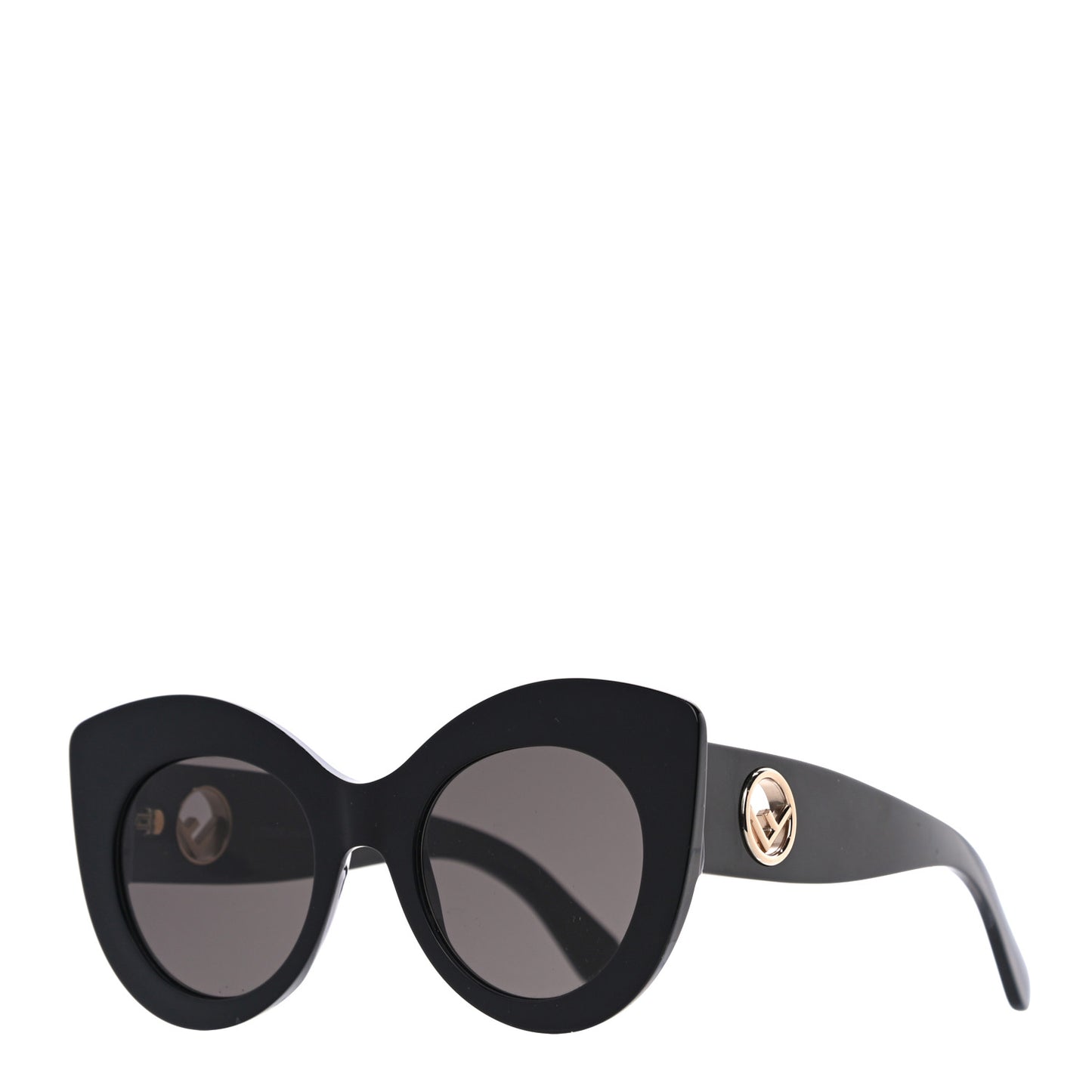 Acetate F is Fendi Oversized Butterfly Sunglasses FF 0306/S Black