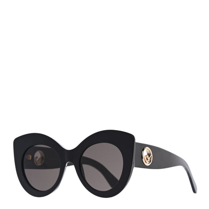 Fendi Acetate F is Fendi Oversized Butterfly Sunglasses FF 0306/S Black 1 of 7