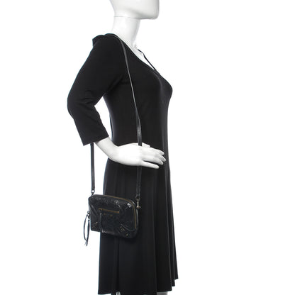 Balenciaga Agneau Classic Hardware XS Reporter Crossbody Black 2 of 9