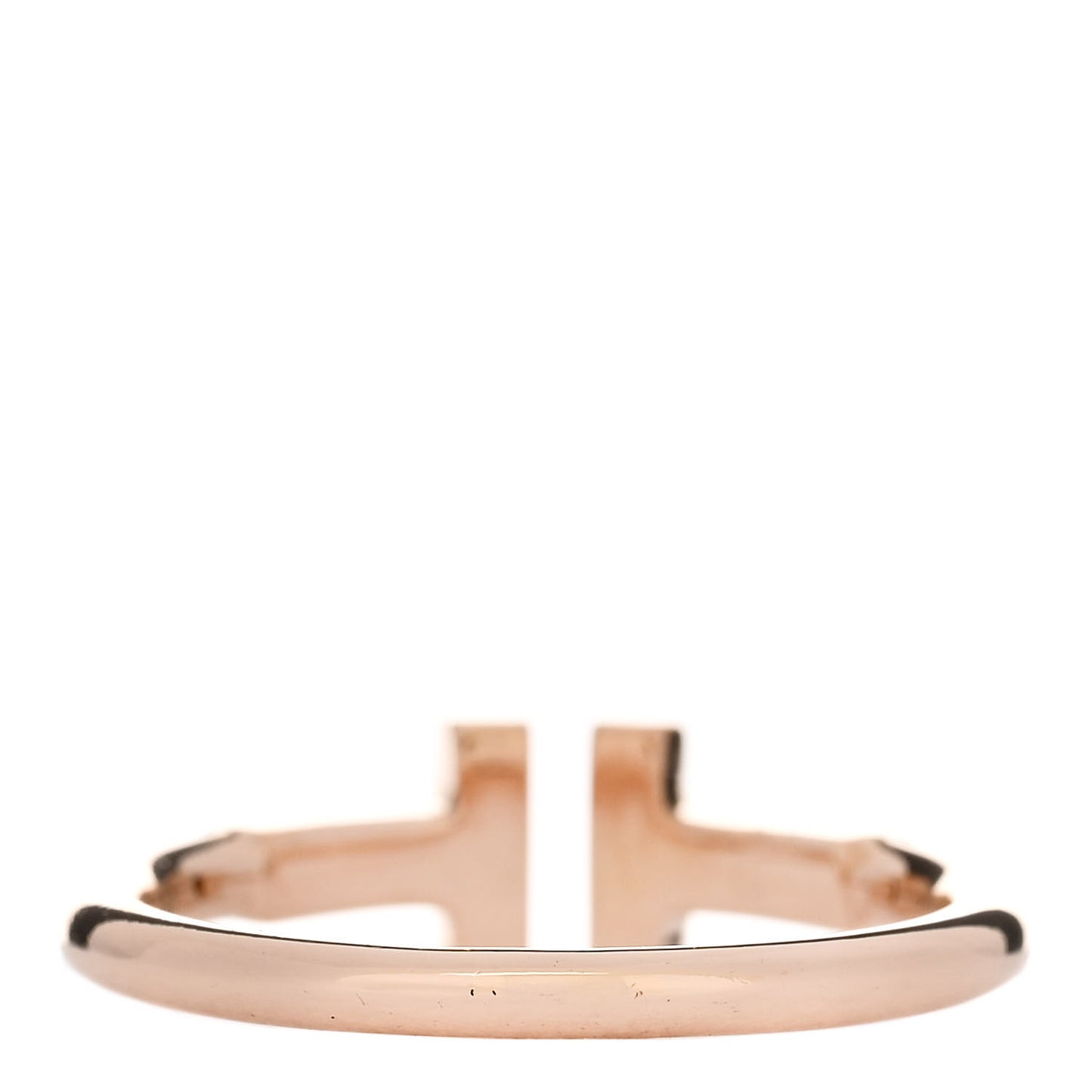 18K Rose Gold T Wire Ring 50 5.5
