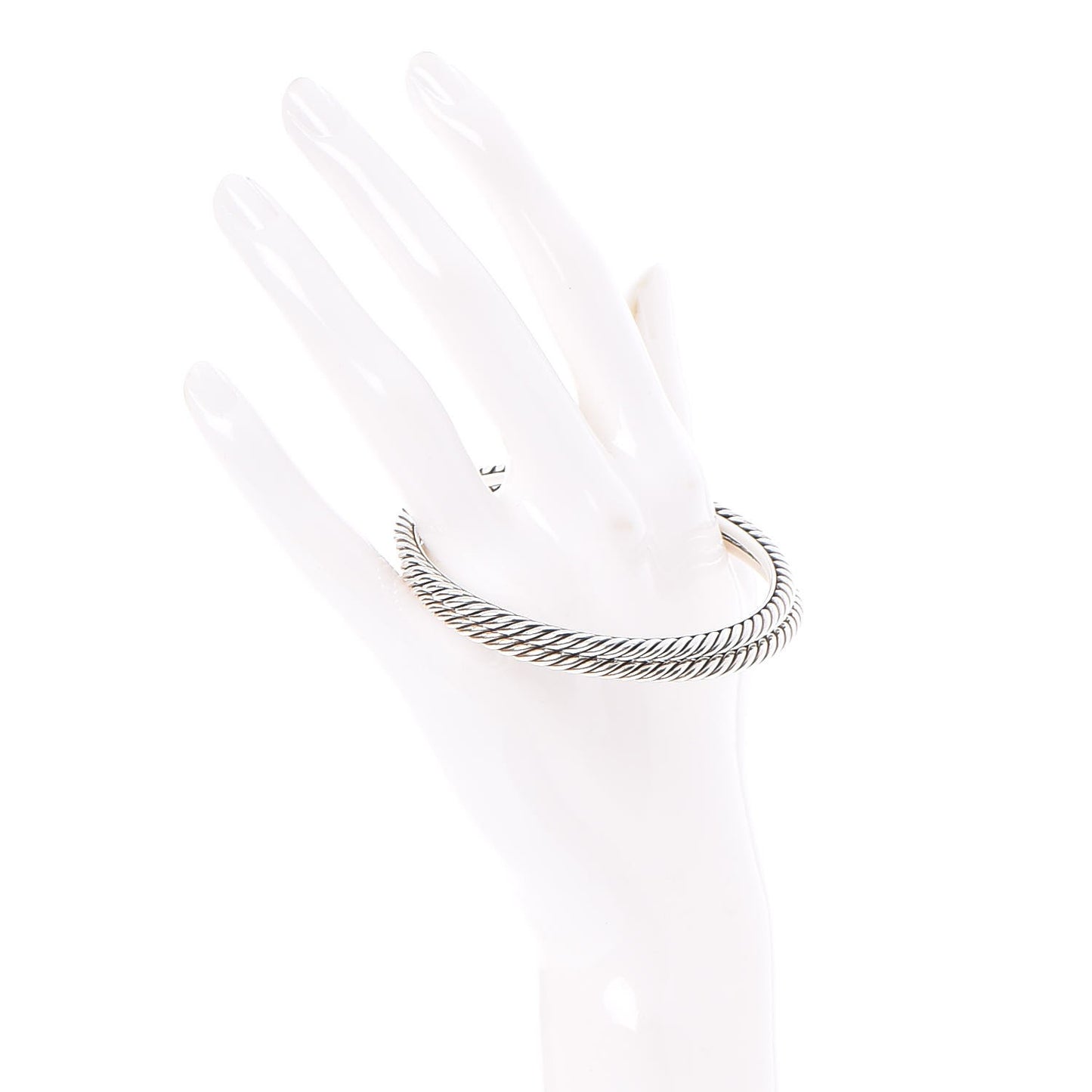 Sterling Silver Cable Classics Bangles Bracelet Set of 2