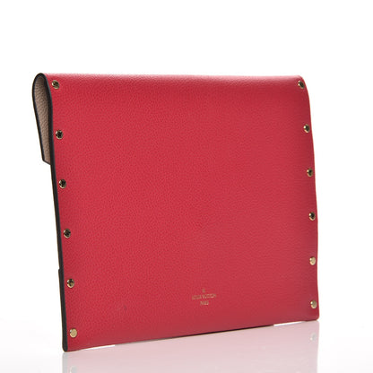 Louis Vuitton Cuir Rivets Enveloppe Fuchsia 3 of 6