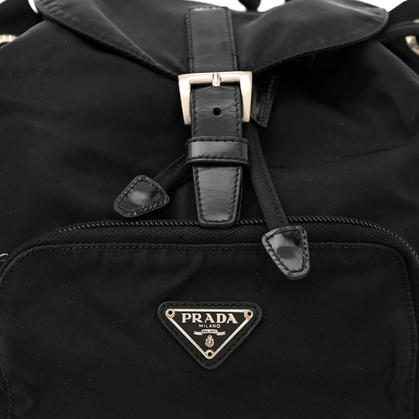 Nylon Vela Mini Cinch Backpack Black