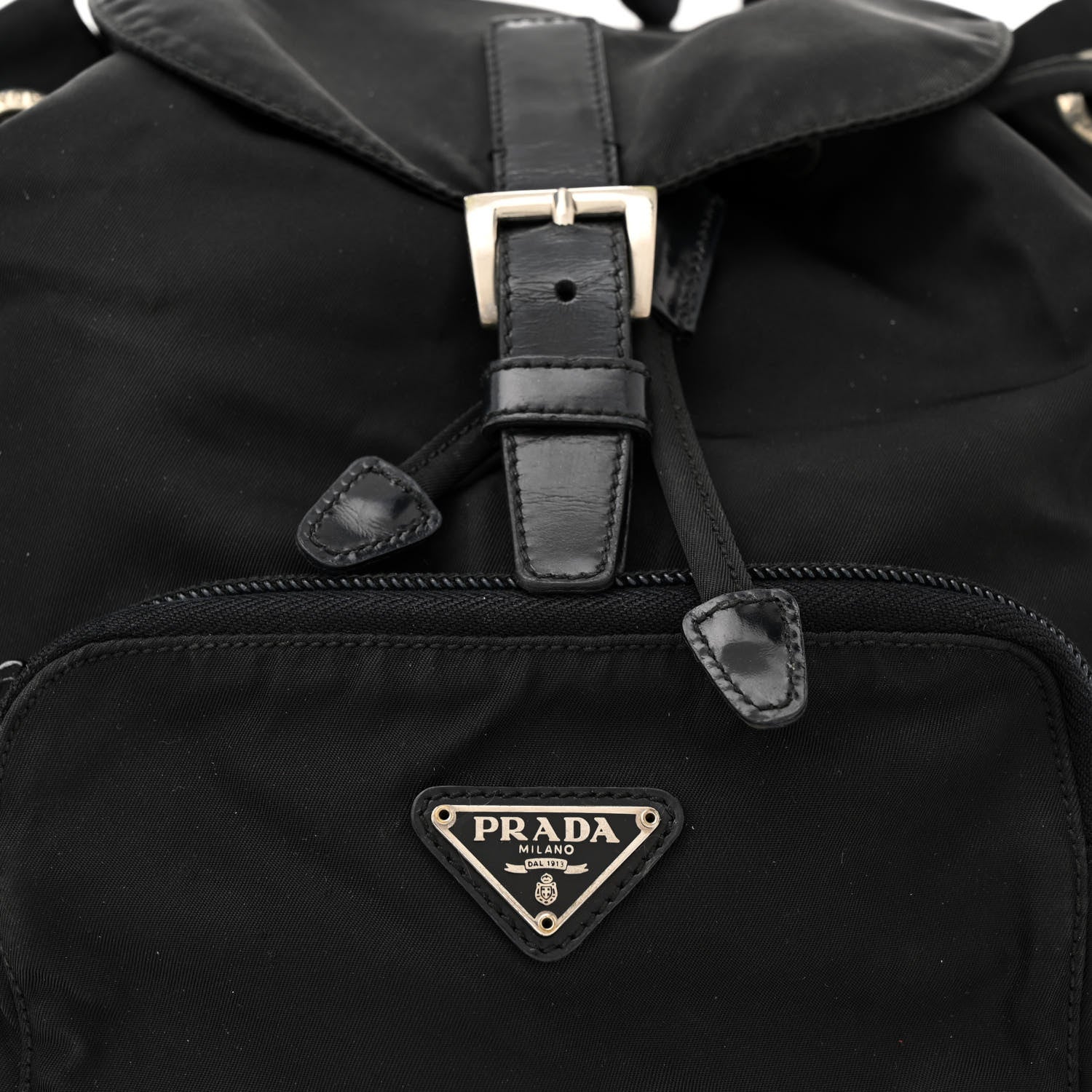 Prada Nylon Vela Mini Cinch Backpack Black 7 of 11