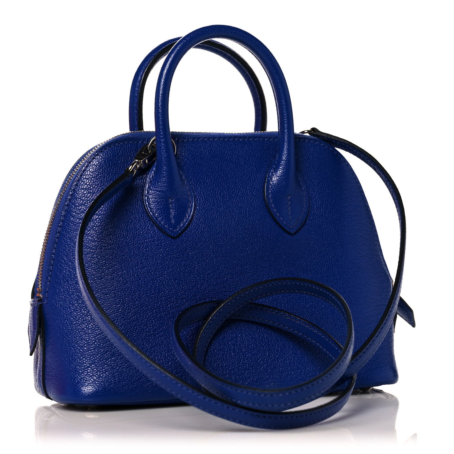 Hermes Chevre Mysore Mini 1923 Bolide Bleu Electrique 3 of 11