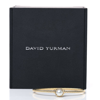 David Yurman 18K Yellow Gold Pearl 3mm Chatelaine Bracelet 5 of 5