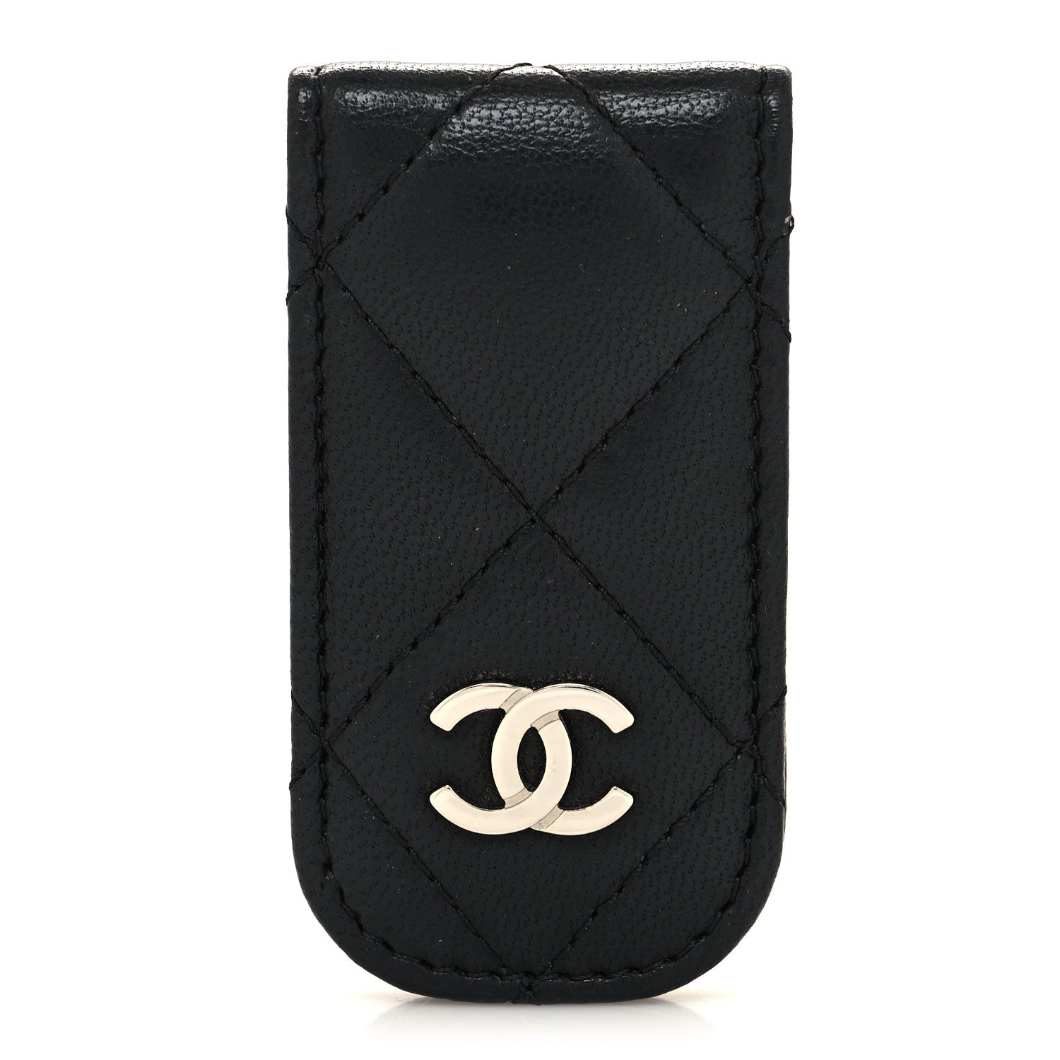 Chanel Lambskin Quilted Money Clip Black 1 of 5