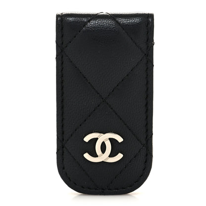 Chanel Lambskin Quilted Money Clip Black 1 of 5