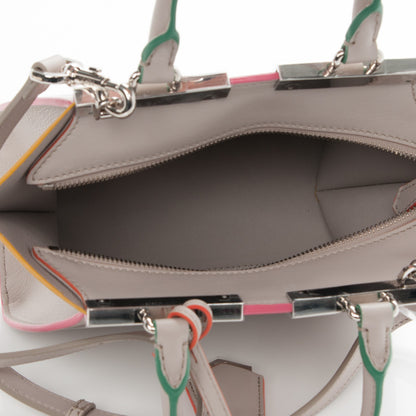 Fendi Vitello Dolce Mini 3Jours Tote Grigio Polvere 6 of 9