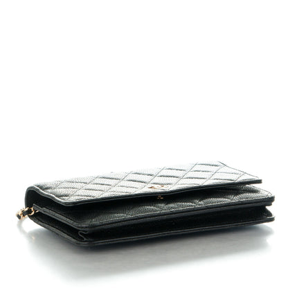 Chanel Caviar Quilted Wallet On Chain WOC Black 4 of 8