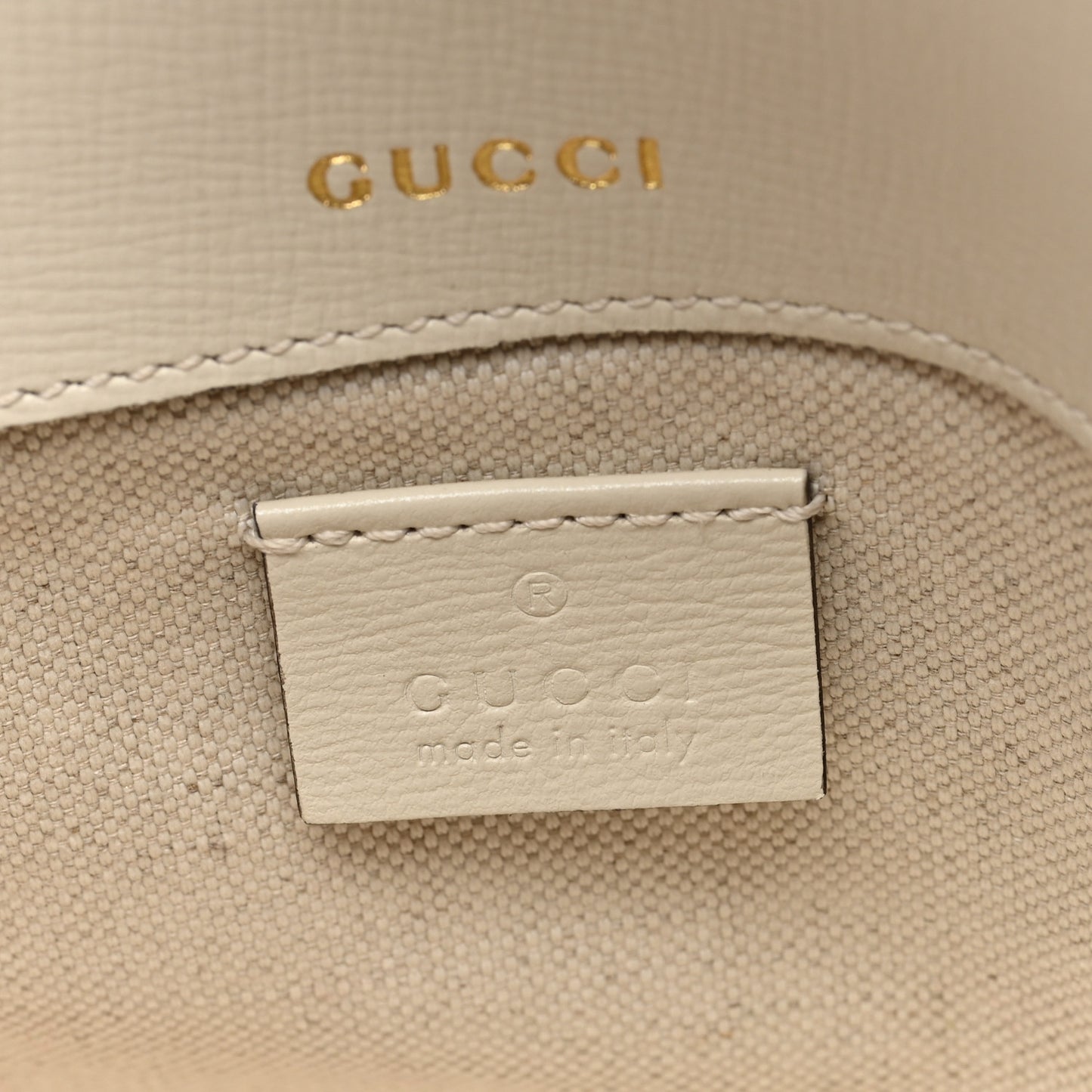 Azalea Calfskin Web Mini Horsebit 1955 Shoulder Bag Mystic White