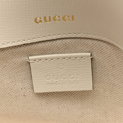 Gucci Azalea Calfskin Web Mini Horsebit 1955 Shoulder Bag Mystic White 6 of 10