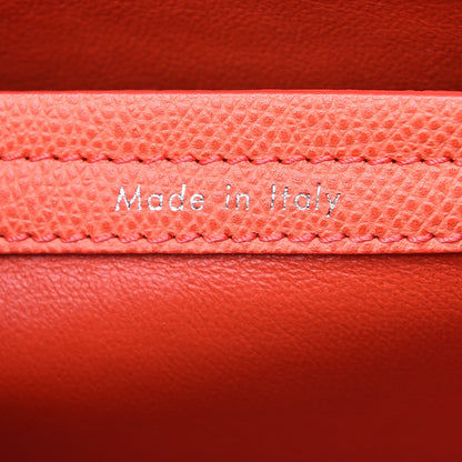 Celine Grained Calfskin Medium Phantom Luggage Coral 6 of 9