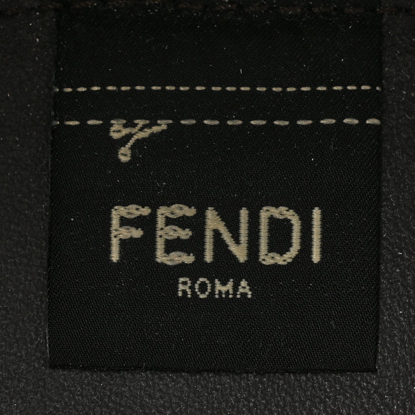 Mesh Vitello Grace F is Fendi FF 1974 Mini Mon Tresor Bucket Bag Marrone Black Ebano