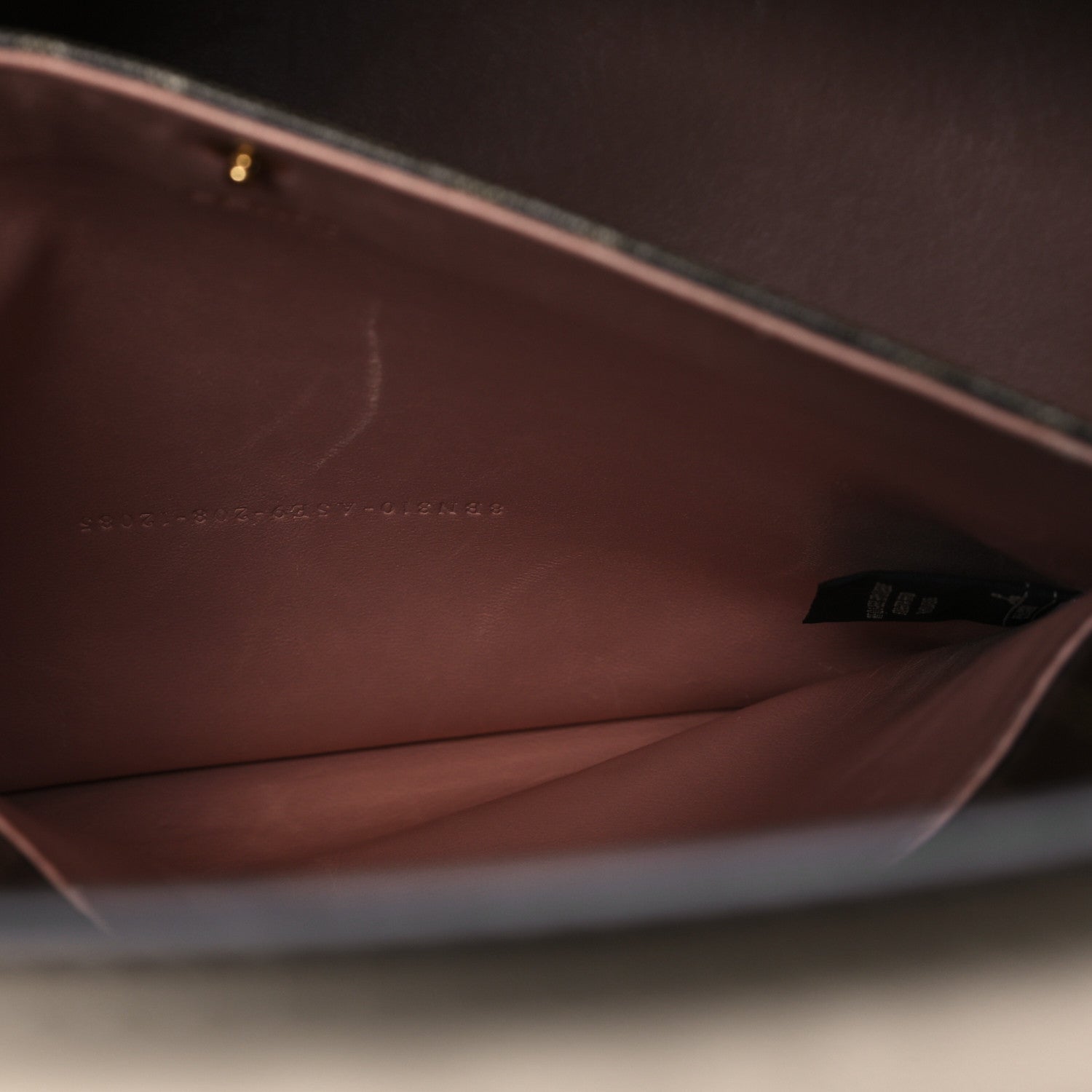 Fendi Vitello Seta Glazed Fabric FF 1974 Medium Peekaboo X-Lite Nuvola Mogano Panna 7 of 11