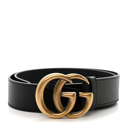 Gucci Calfskin Double G 40mm Belt 75 30 Black 1 of 6