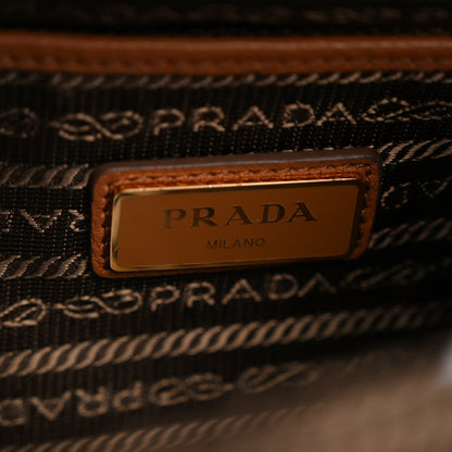 Prada Vitello Daino Zip Backpack Cuoio 6 of 13