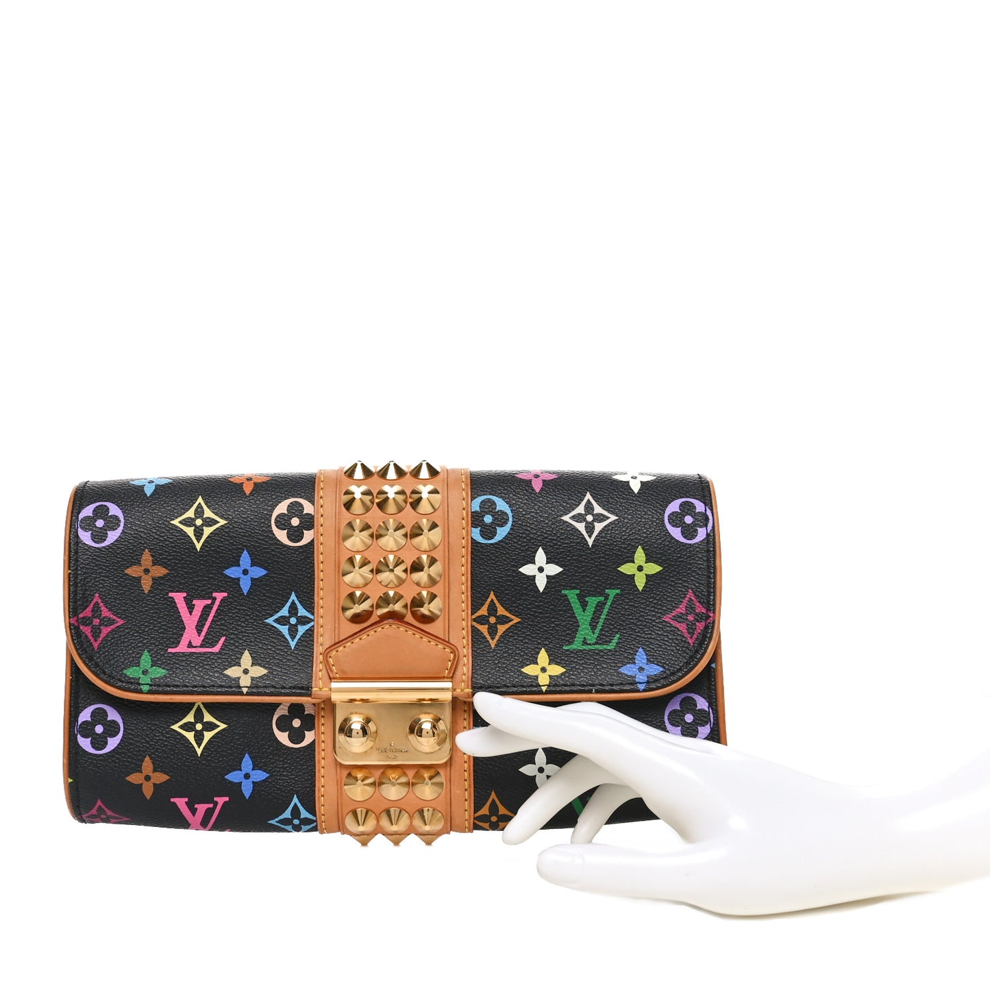 Monogram Multicolor Courtney Clutch Black