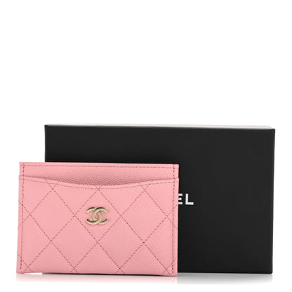 Chanel Caviar Quilted Card Holder Light Pink 9 of 9