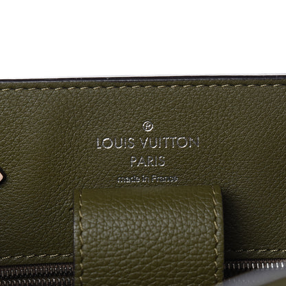Louis Vuitton Calfskin Lockme Bucket Laurier Green Toffee Latte Beige Black 5 of 8