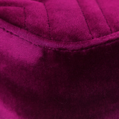 Gucci Velvet Matelasse Mini GG Marmont Shoulder Bag Fuchsia Violet Cyclamen 11 of 12