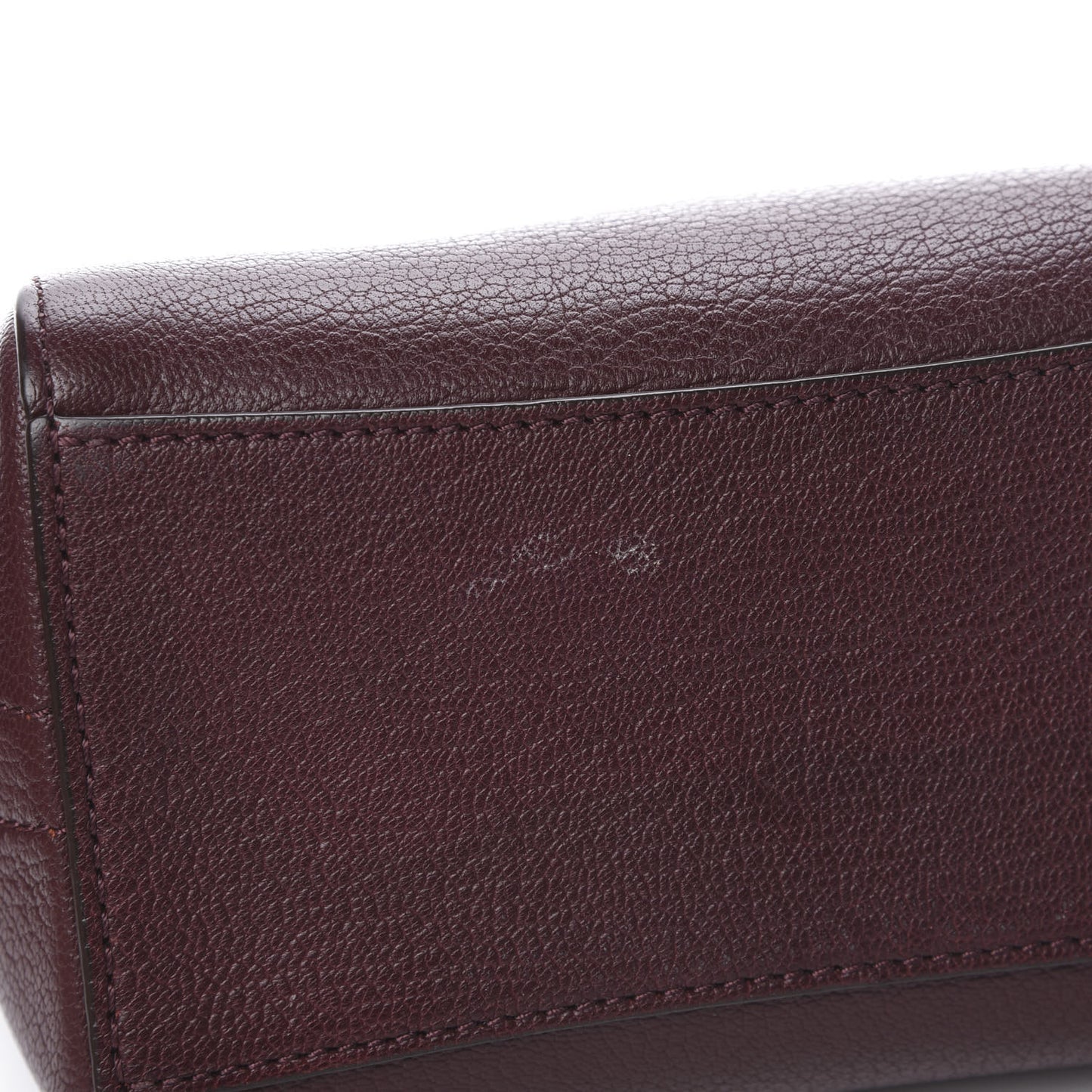 Sugar Goatskin Small Antigona Beauty Wristlet Oxblood