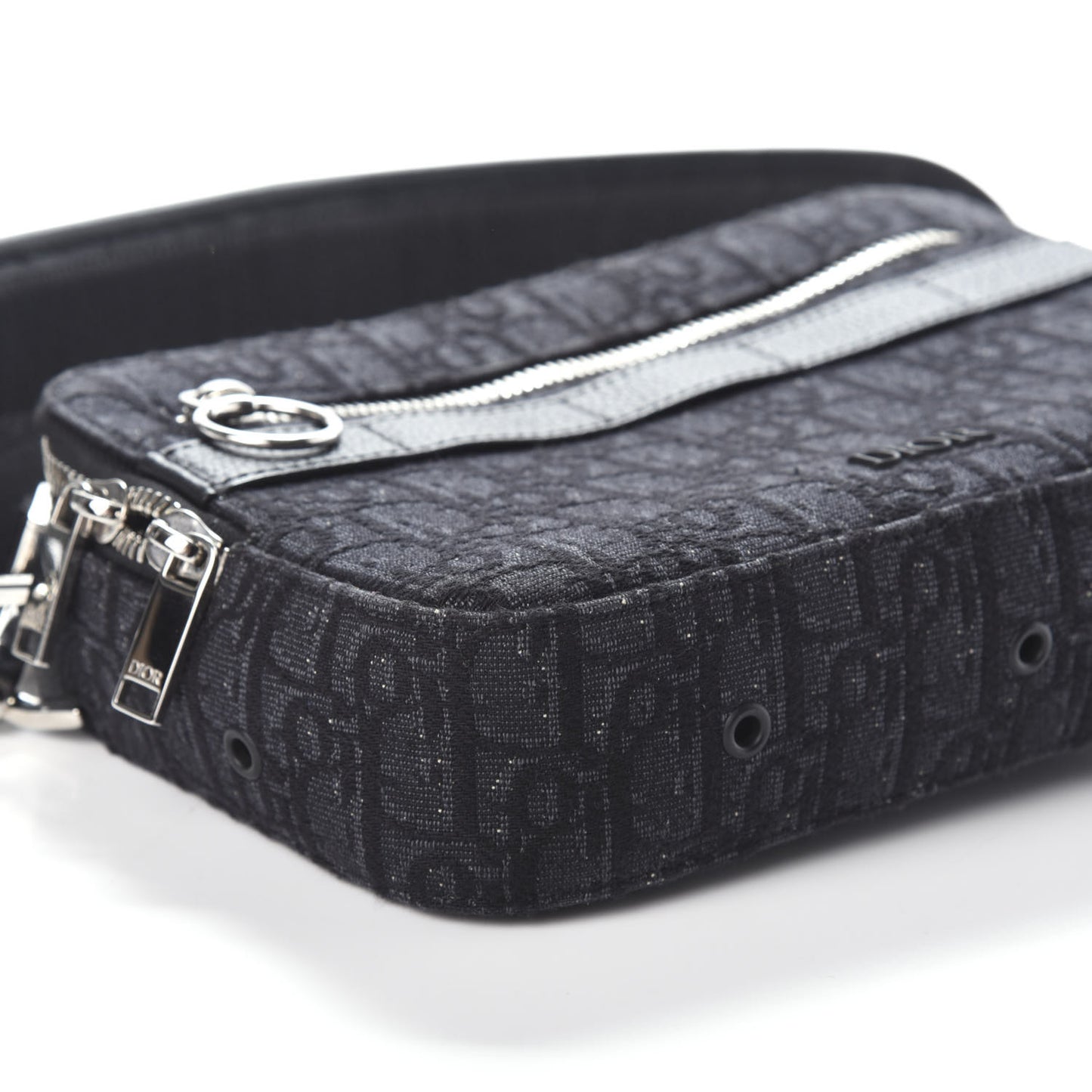 HOMME Oblique Safari Messenger Black