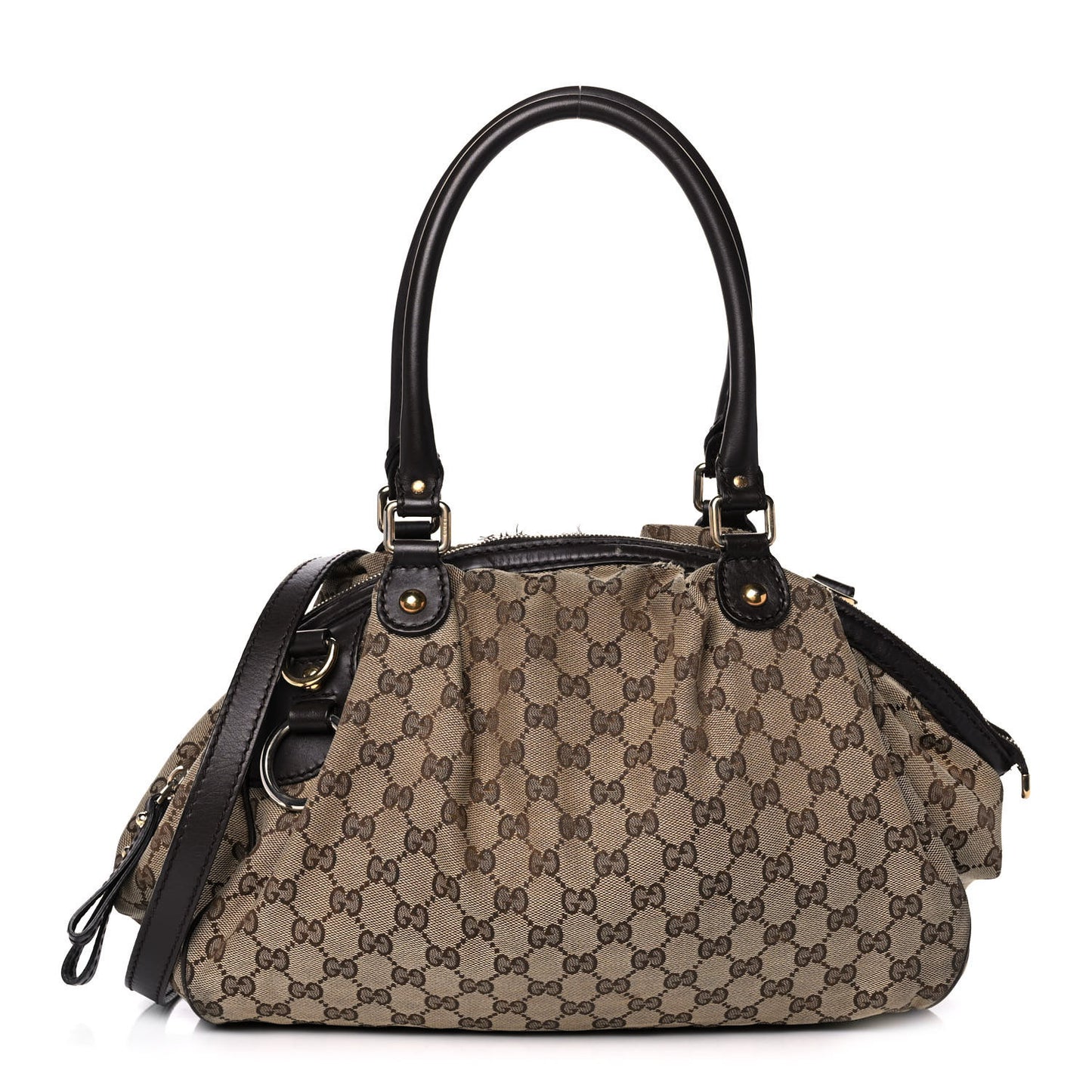 Monogram Medium Sukey Boston Bag Brown