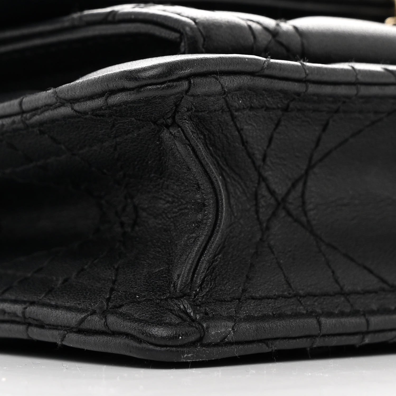 Christian Dior Lambskin Cannage Lady Dior Chain Pouch Black 8 of 9