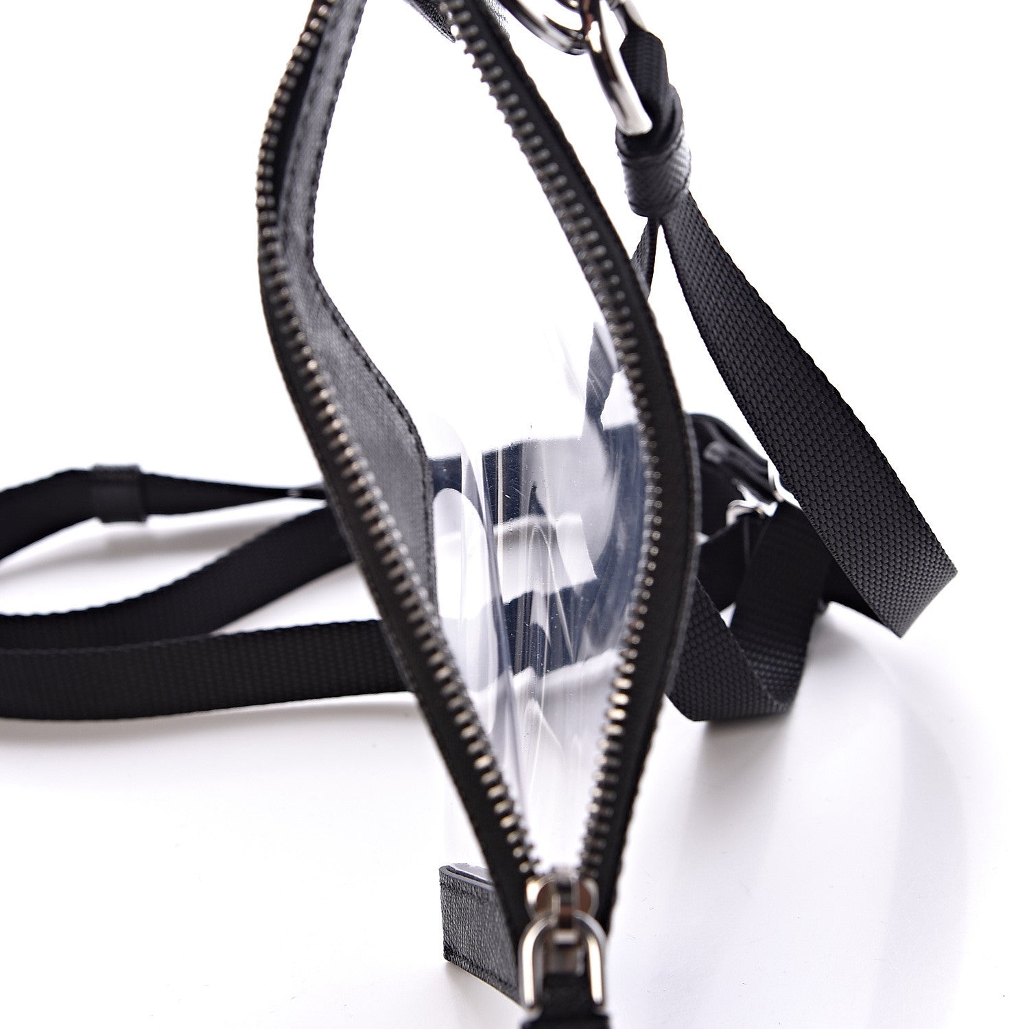 Prada Saffiano PVC Banana Print Card Holder 6 of 8