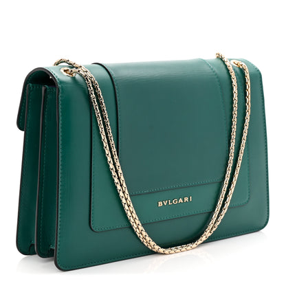 Bulgari Calfskin Serpenti Forever Shoulder Bag Emerald Green 5 of 17