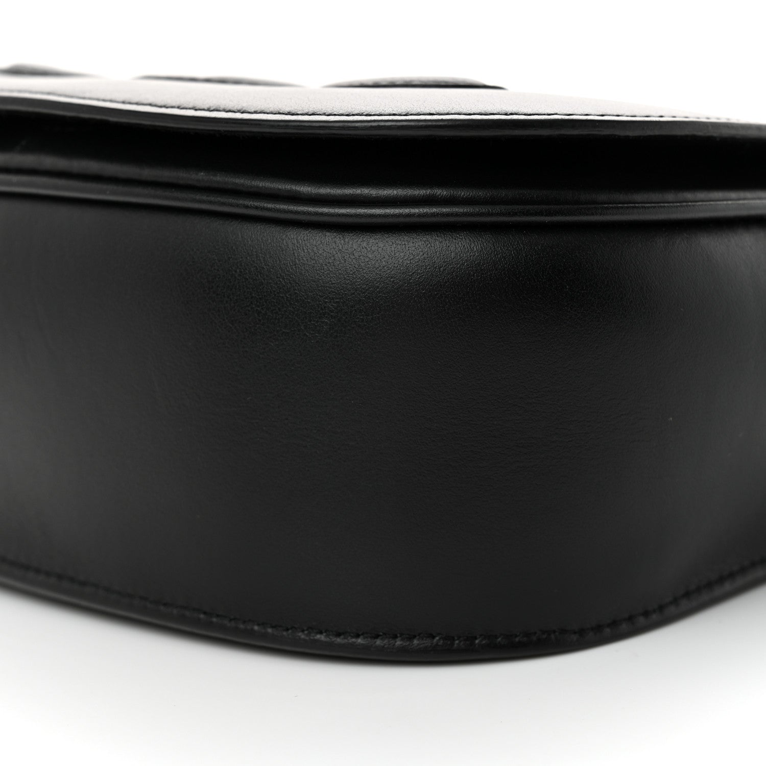Celine Smooth Calfskin Cuir Triomphe Folco Crossbody Bag Black 11 of 14