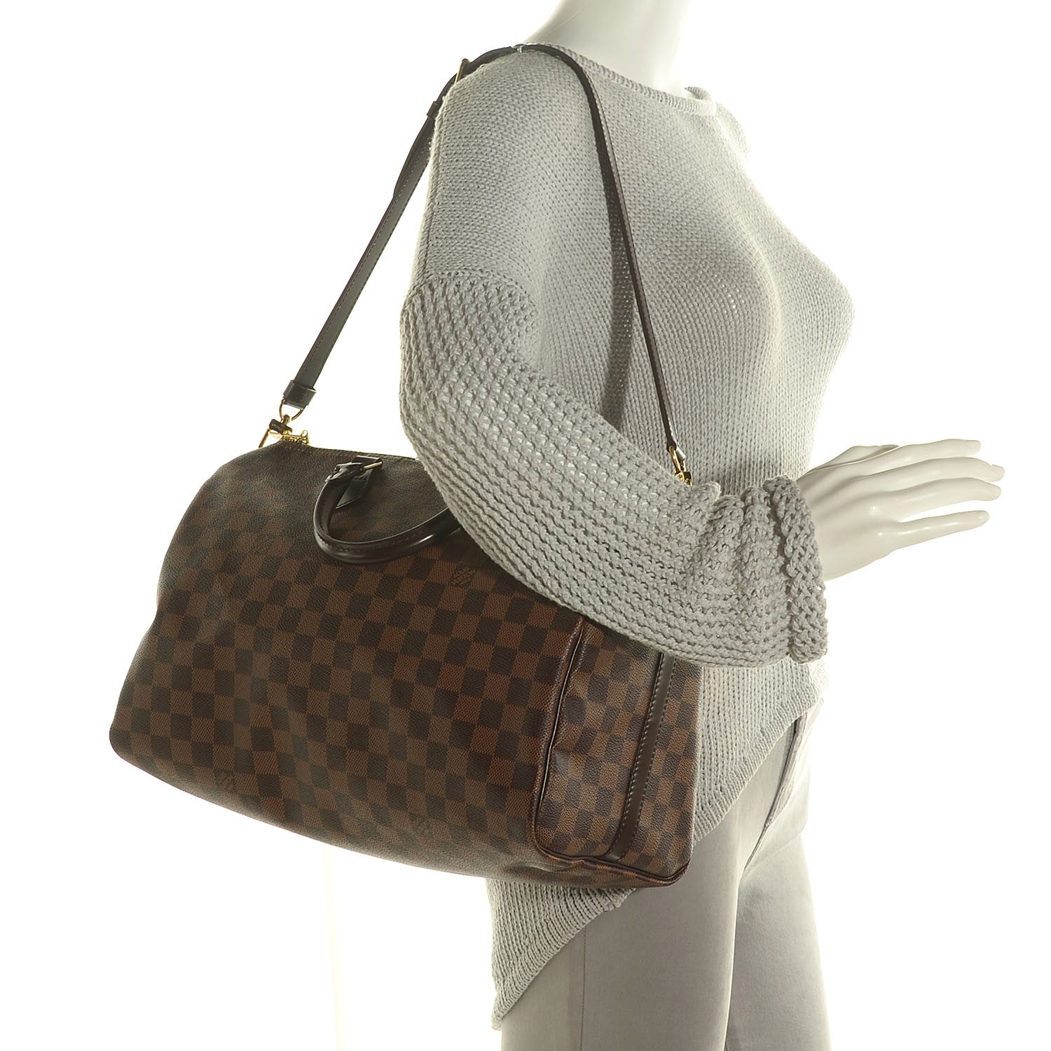 Louis Vuitton Damier Ebene Speedy Bandouliere 35 2 of 7
