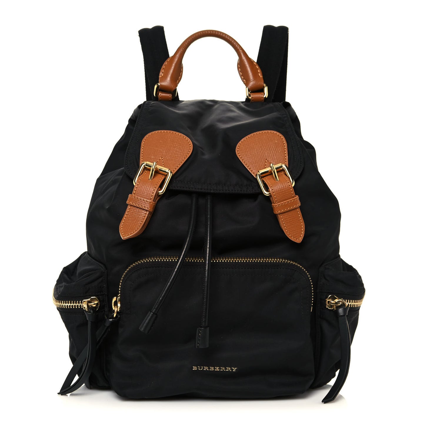 Nylon Medium Rucksack Backpack Black
