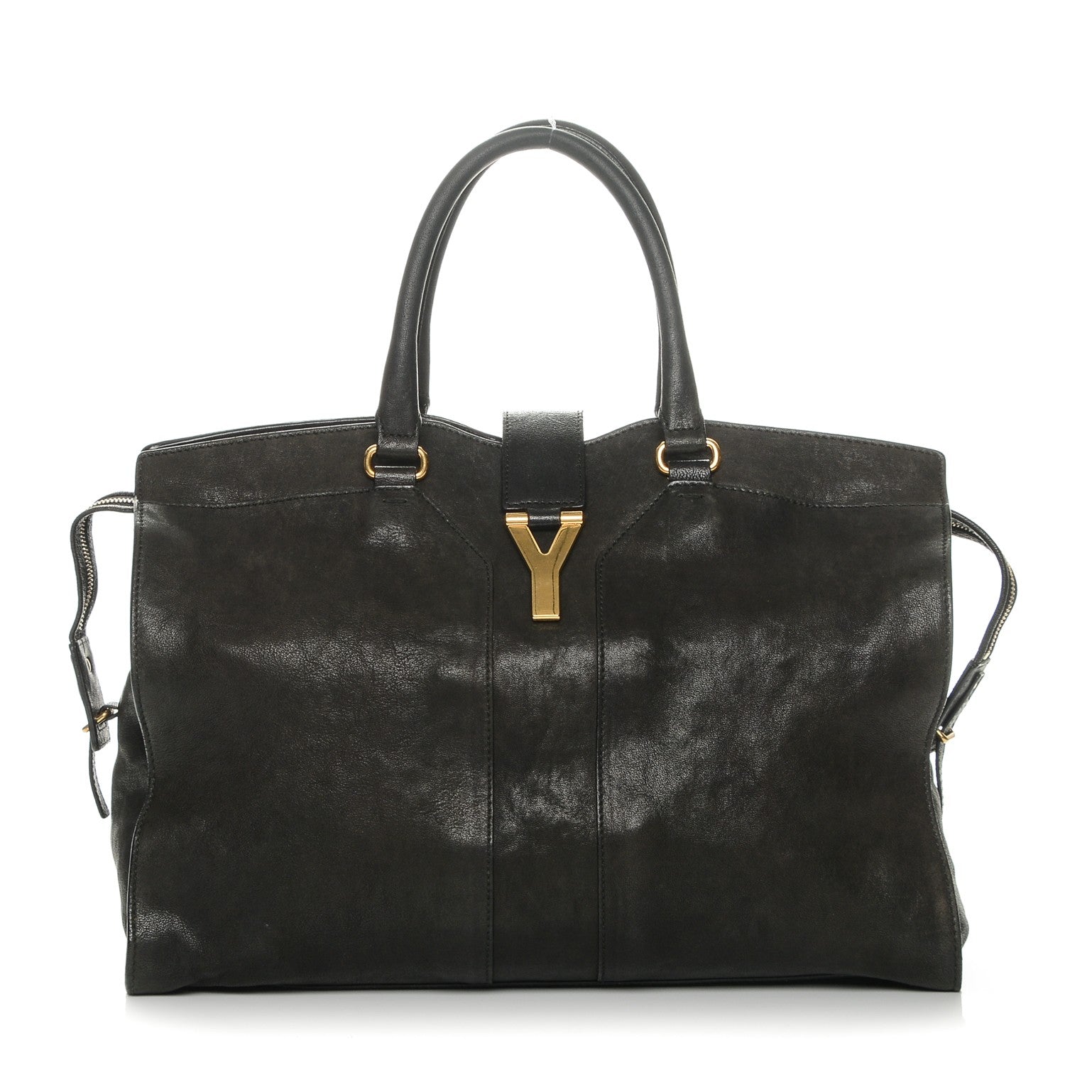 Saint Laurent Sheepskin Large Cabas ChYc Black 1 of 7