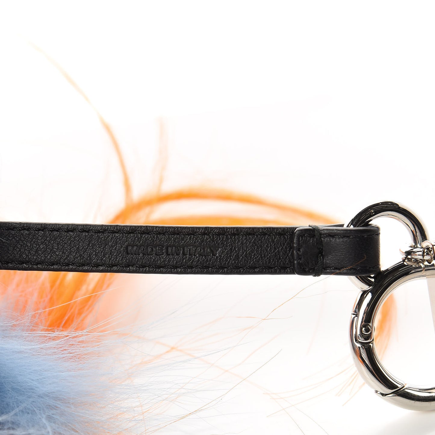 Fox Rabbit Goat Mink Fur Vitello Flamingo Dawny Monster Bag Bug Charm Azzurro Sky Orange Multicolor