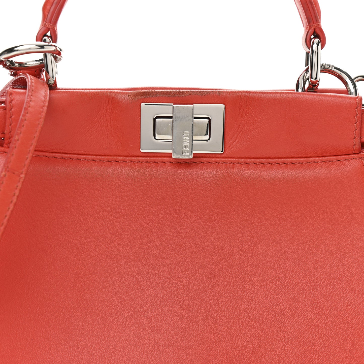 Nappa Mini Peekaboo Iconic Satchel Papavero