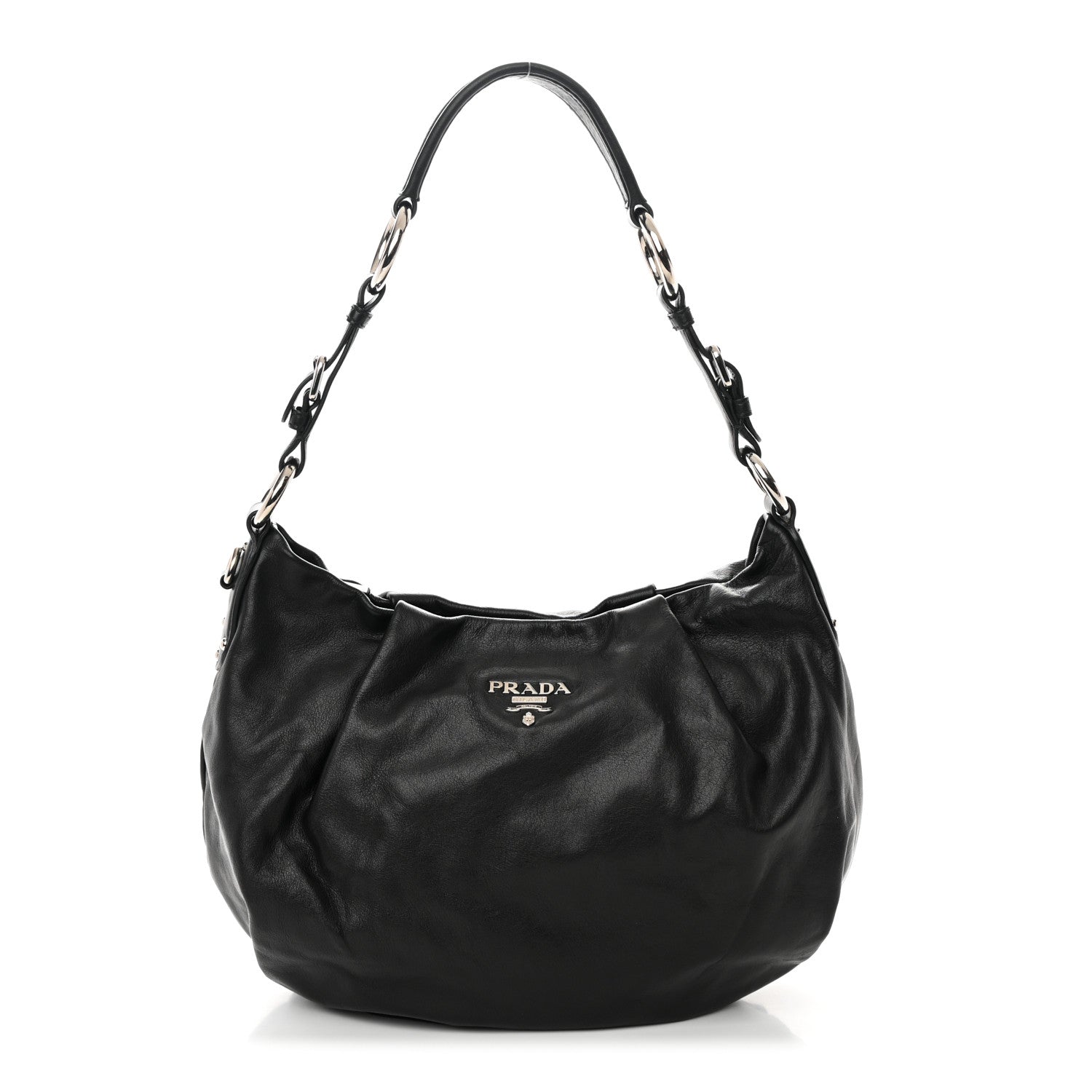 Prada Soft Calf Hobo Black 1 of 13