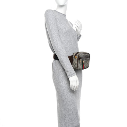 Gucci Soft GG Supreme Monogram Medium Ophidia Belt Bag Dark Brown 2 of 11