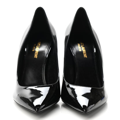 Saint Laurent Patent Calfskin Opyum 85 Pumps 39.5 Black Gold 2 of 8