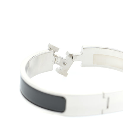Hermes Enamel Narrow Clic Clac H Bracelet PM Black 4 of 6