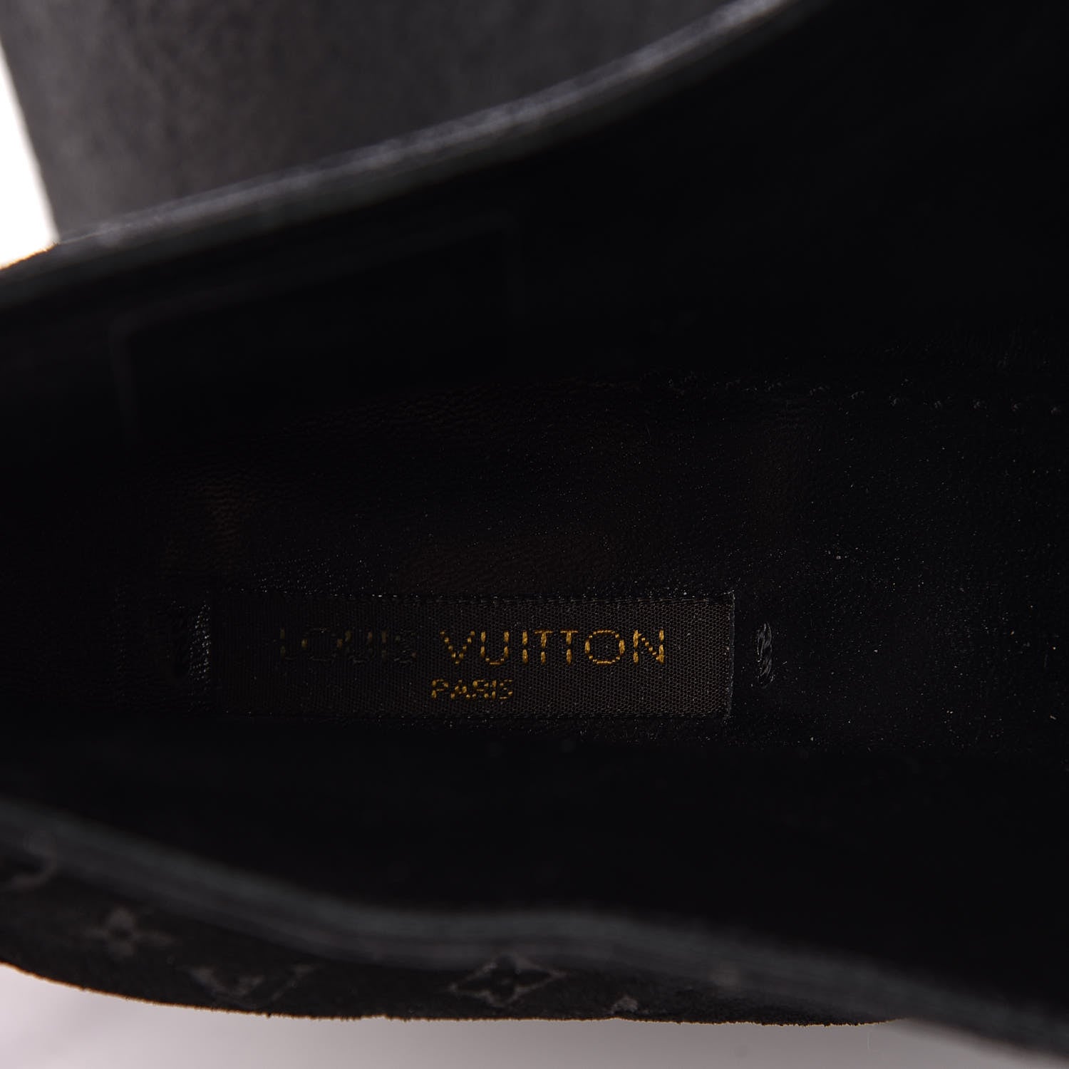 Louis Vuitton Monogram Suede Wedge Ankle Boots 41 Black 6 of 11