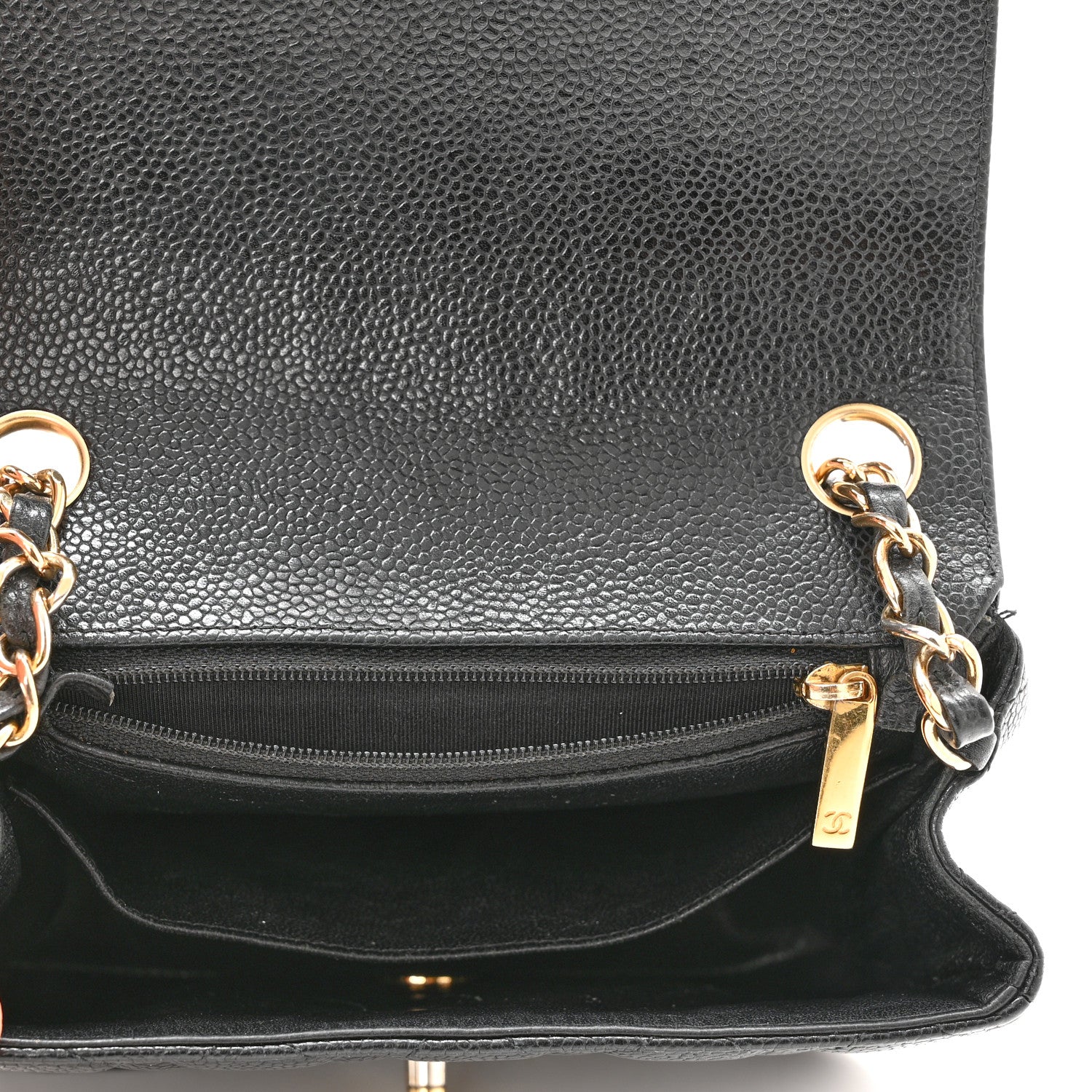 Chanel Caviar Quilted Mini Square Flap Black 12 of 15