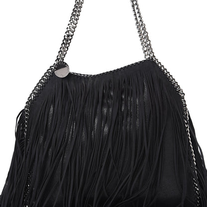 Stella McCartney Eco Suede Fringe Falabella Tote Black 7 of 9