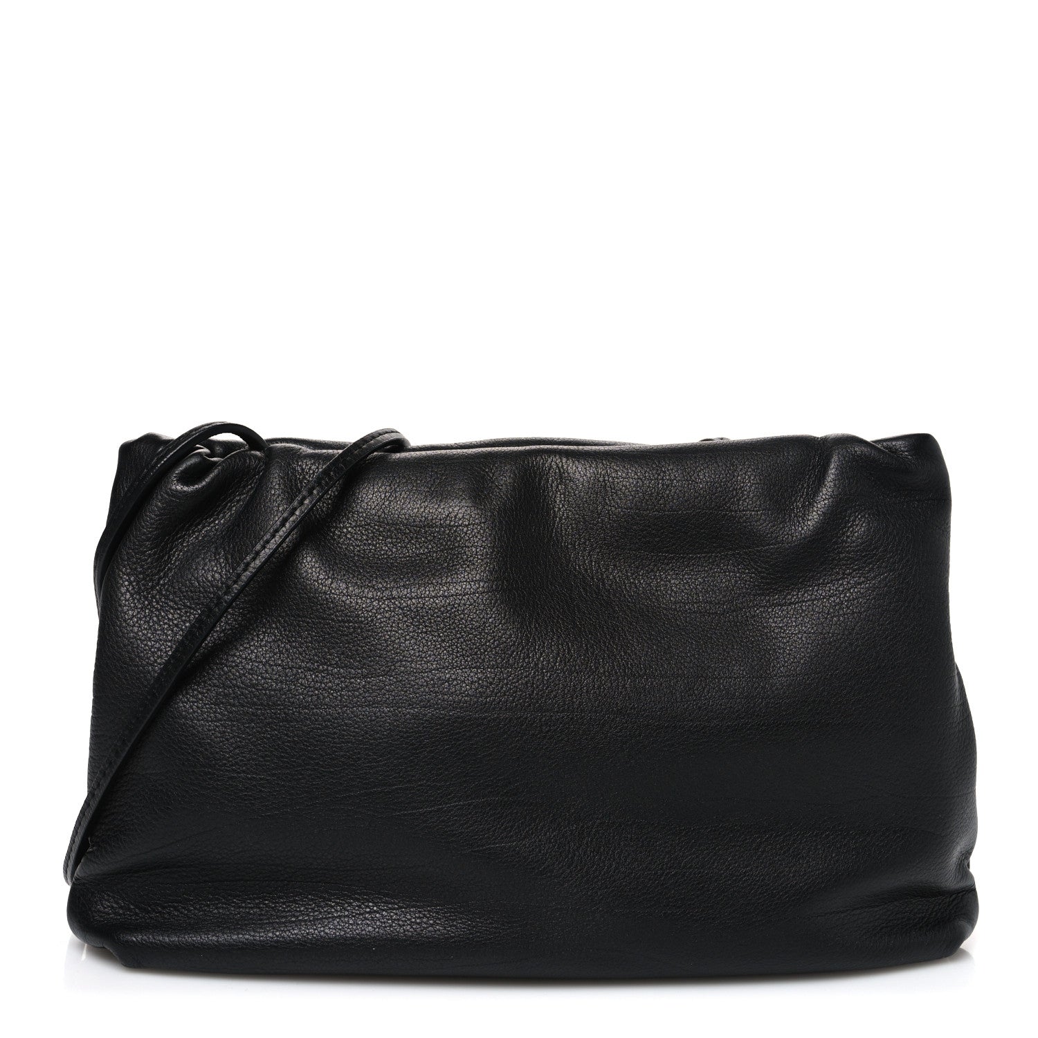 The Row Grained Calfskin Bourse Clutch Black 1 of 9