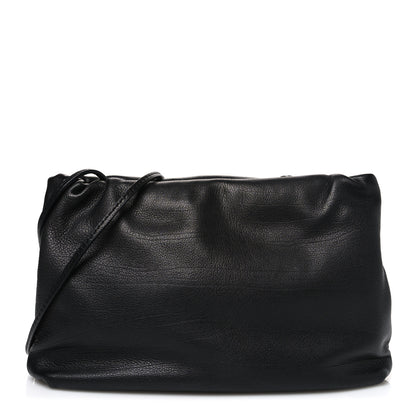 The Row Grained Calfskin Bourse Clutch Black 1 of 9